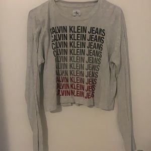 Calvin Klein cropped tee